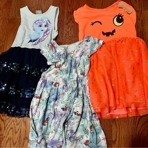 3 Colorful Kids Dress Set size 6-8